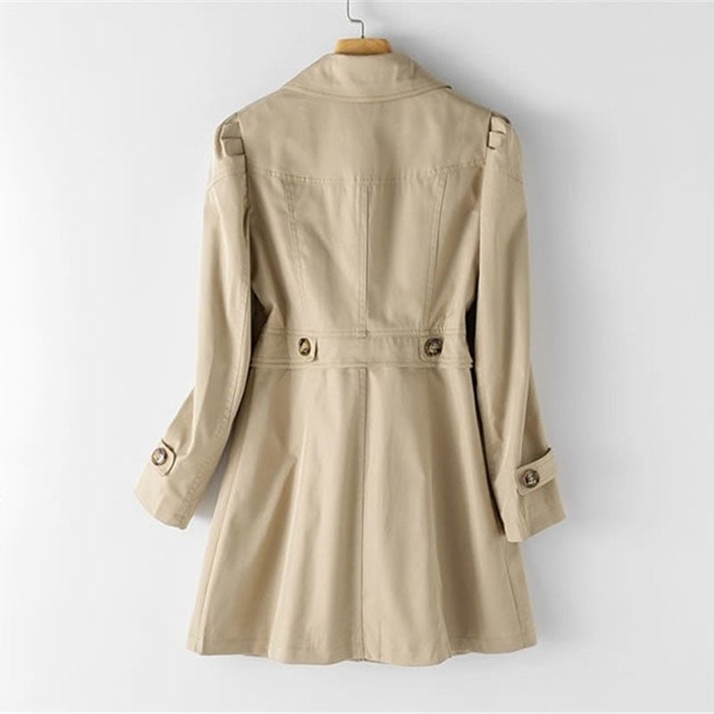 Women's lightweight belted trench coat