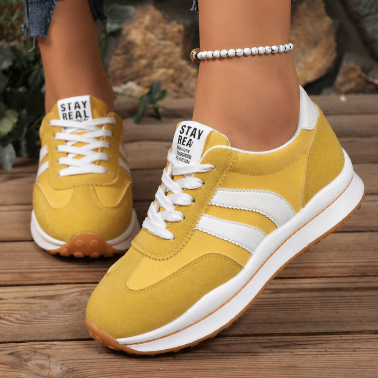 Women's chunky sole trainers