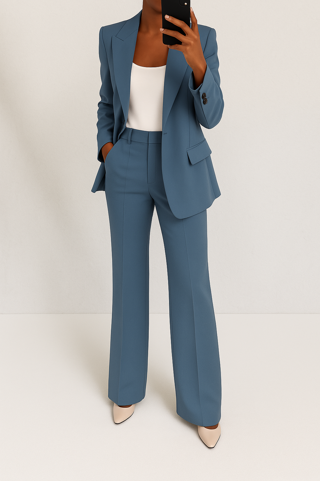 Women's blazer trouser set - back