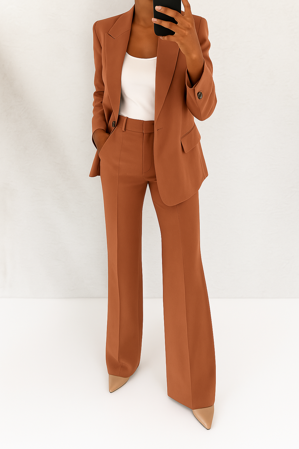 Women's tailored blazer and trousers