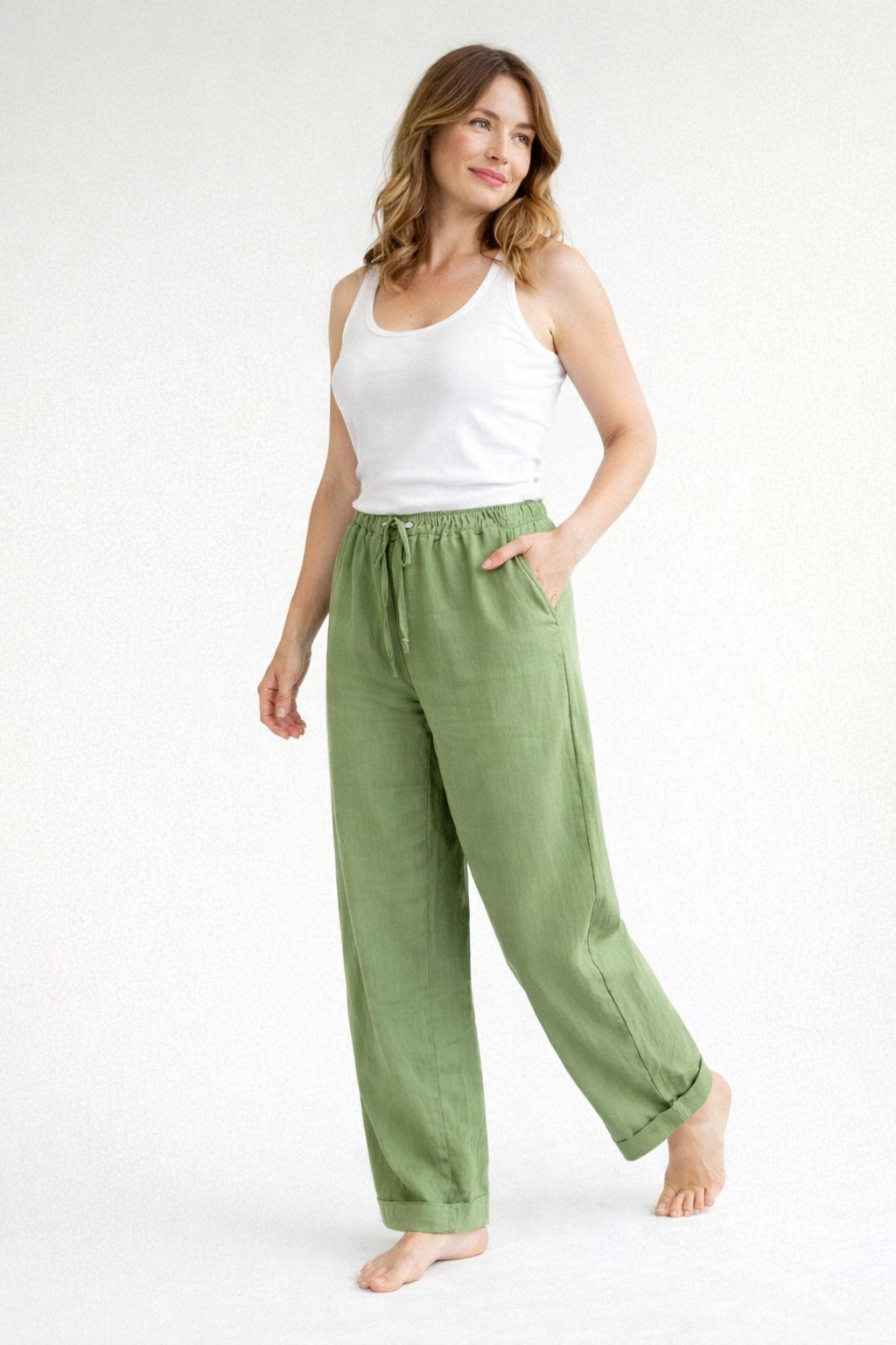 Women's loose trousers colour option