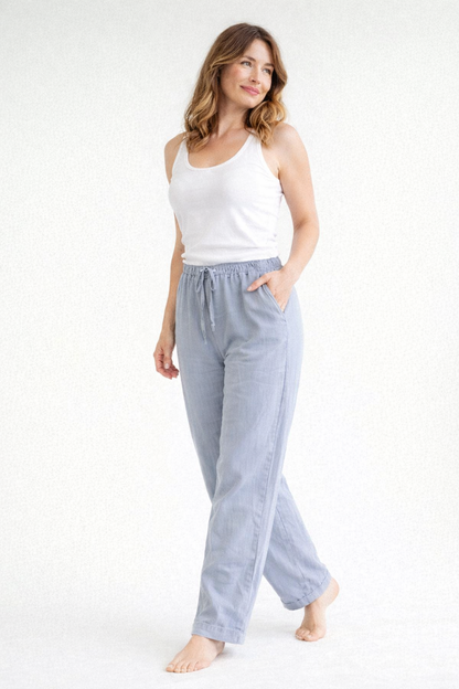 Women's high-waist trousers - side