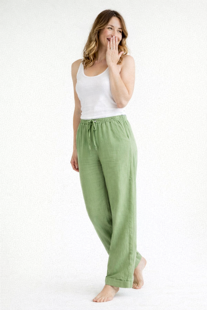 Women's drawstring trousers - back