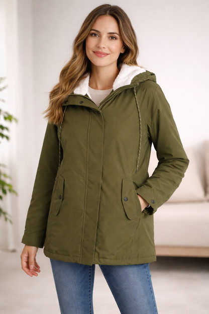Women's insulated mid-length coat