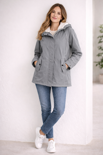 Women's insulated hooded coat