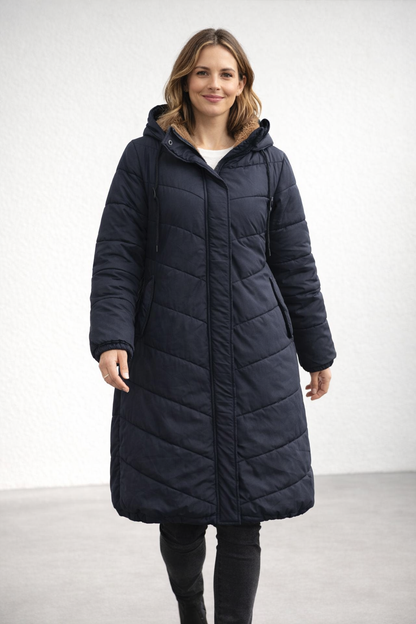 Women's padded winter coat with hood