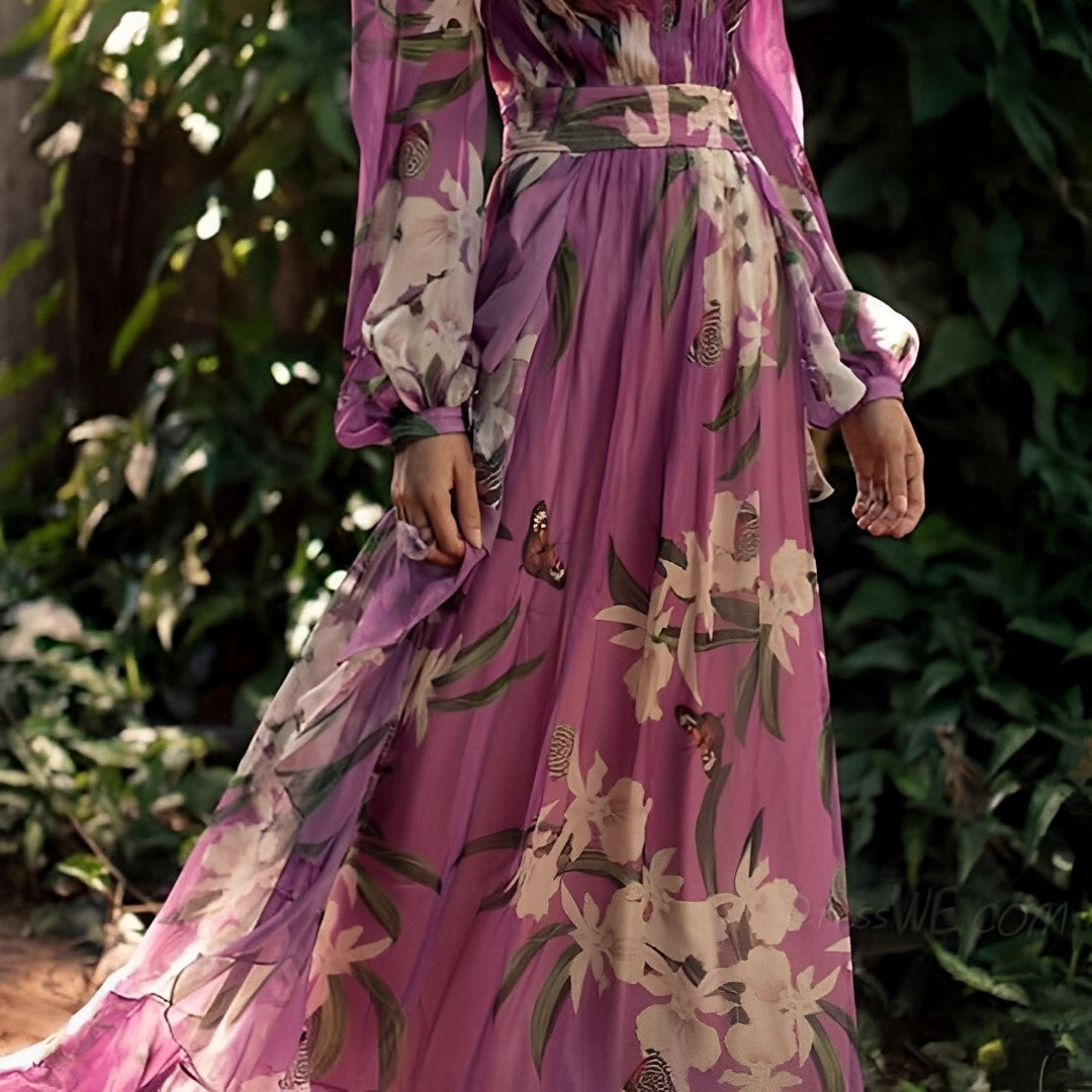 Women's spring floral dress