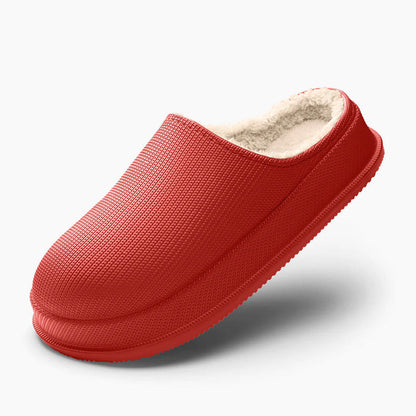 Warm Winter Slippers for Women – Plush Platform House Slippers with Non-Slip Sole