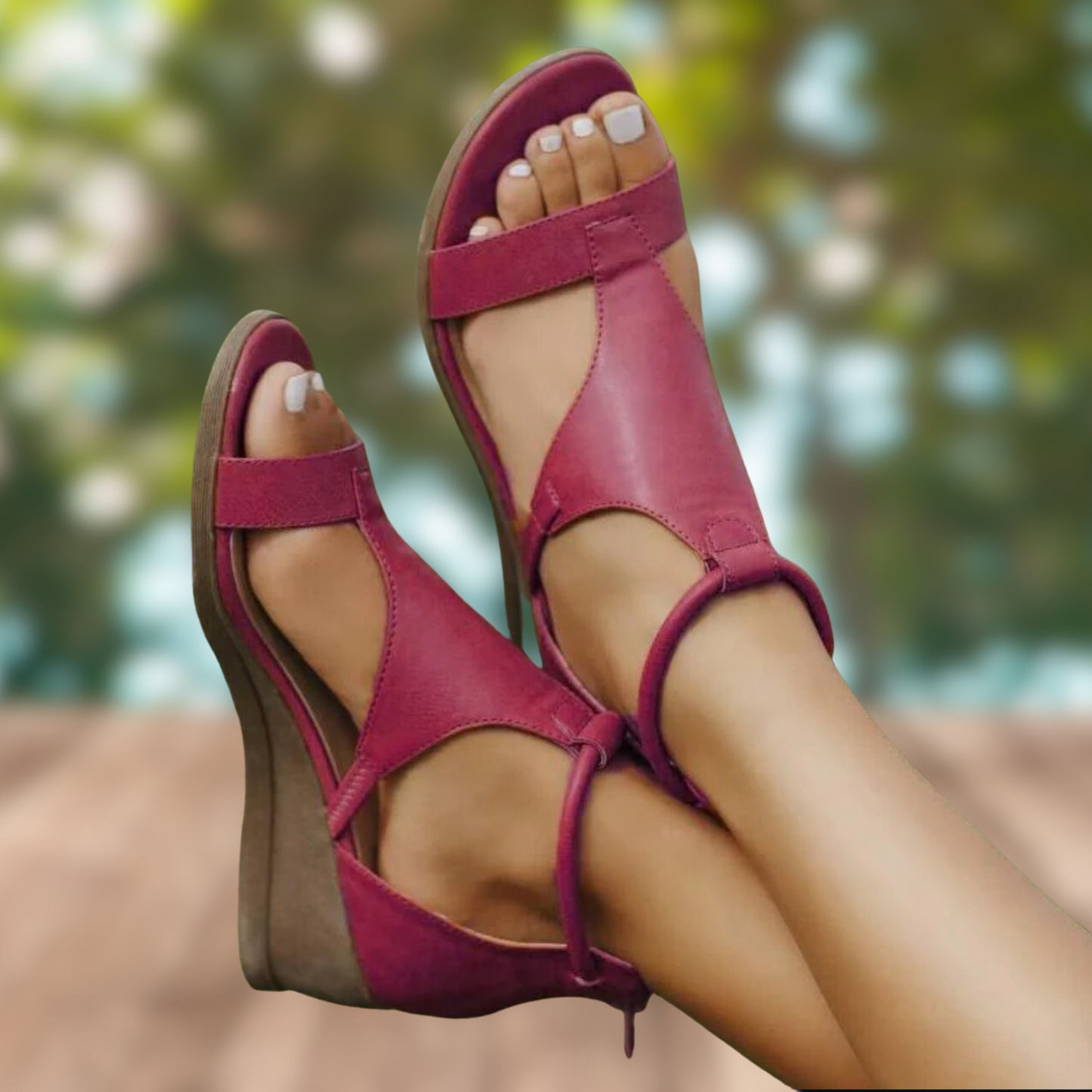 Orthopaedic Heeled Sandals for Women, Retro Block Heel Comfort Sandals