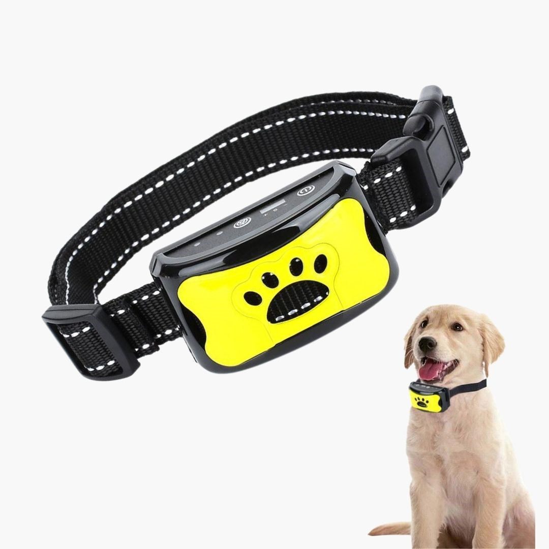 Rechargeable no-shock anti-bark dog collar