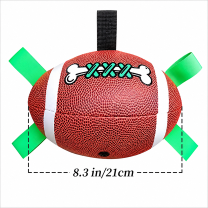 Dog Football – Durable Rubber Fetch Ball with Pump
