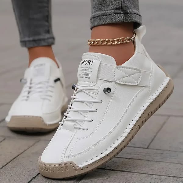 Women's cushioned comfort sneakers - front