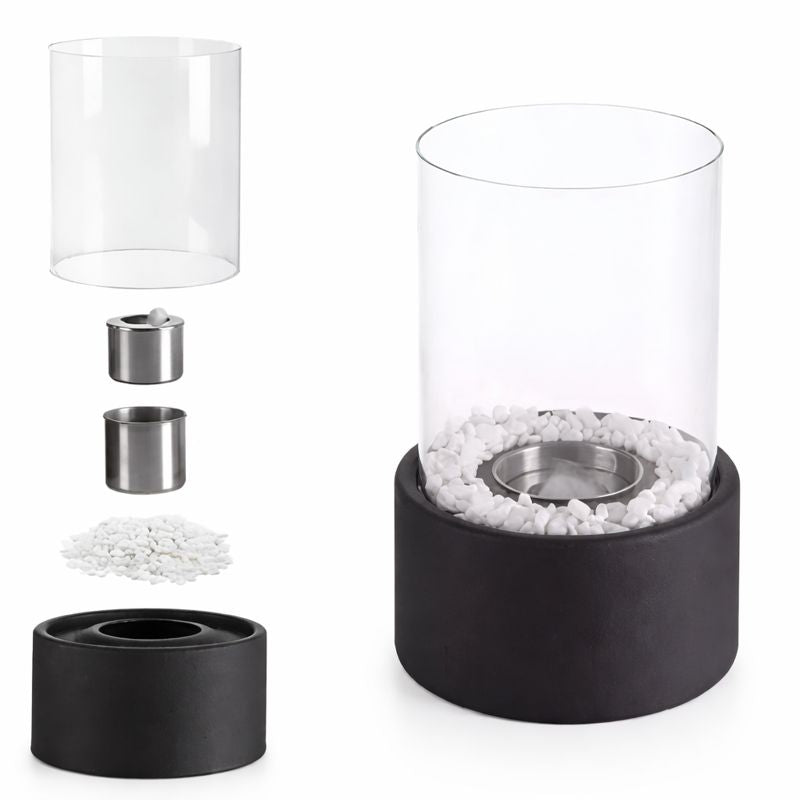 Ethanol Table Fire Lamp – Smokeless Real-Flame Tabletop Fireplace
