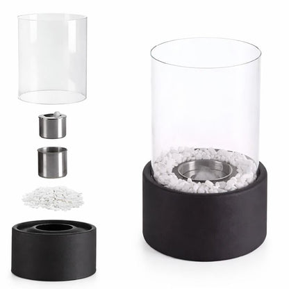 Ethanol Table Fire Lamp – Smokeless Real-Flame Tabletop Fireplace