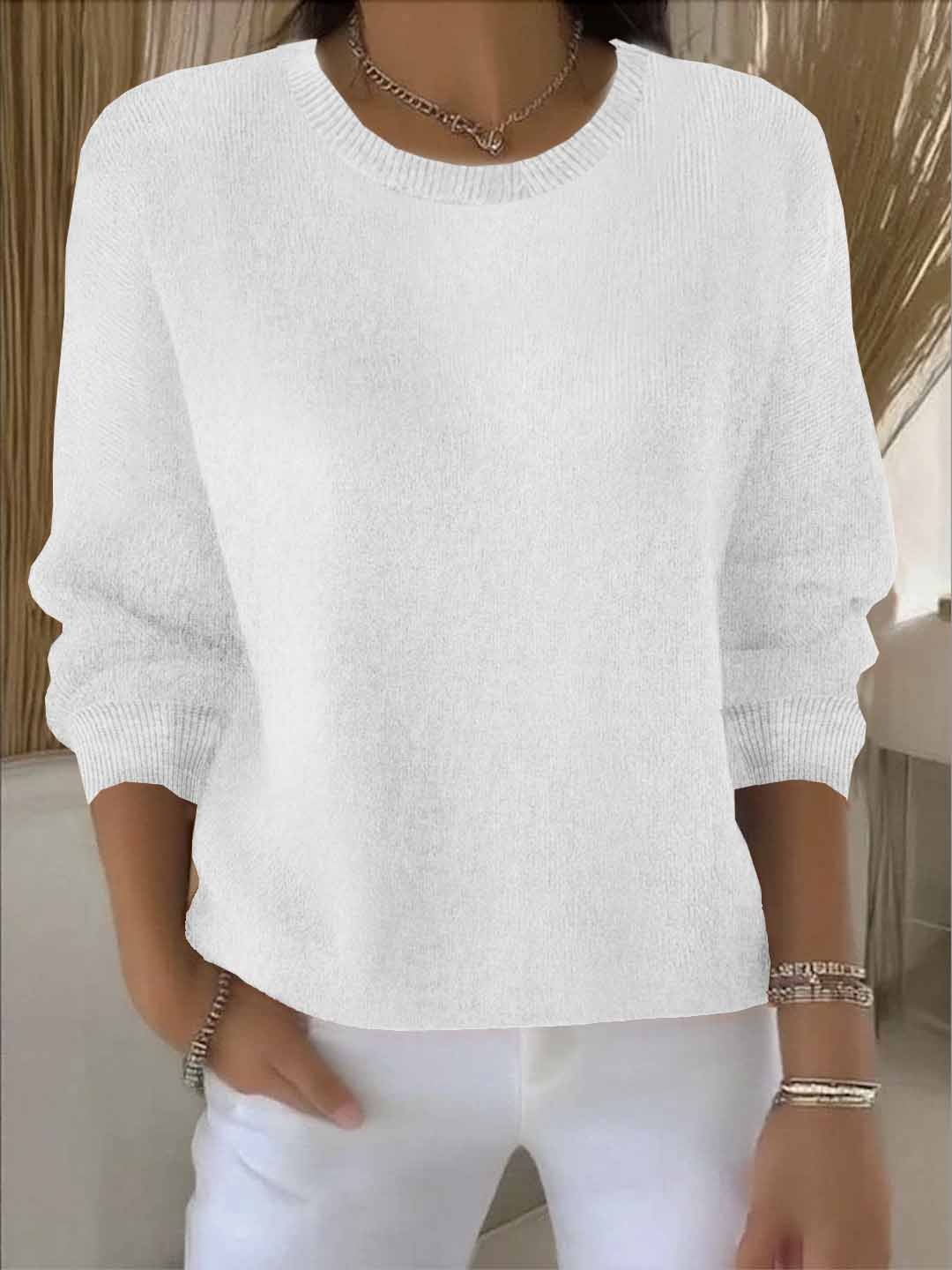 Women's knit pullover colour option