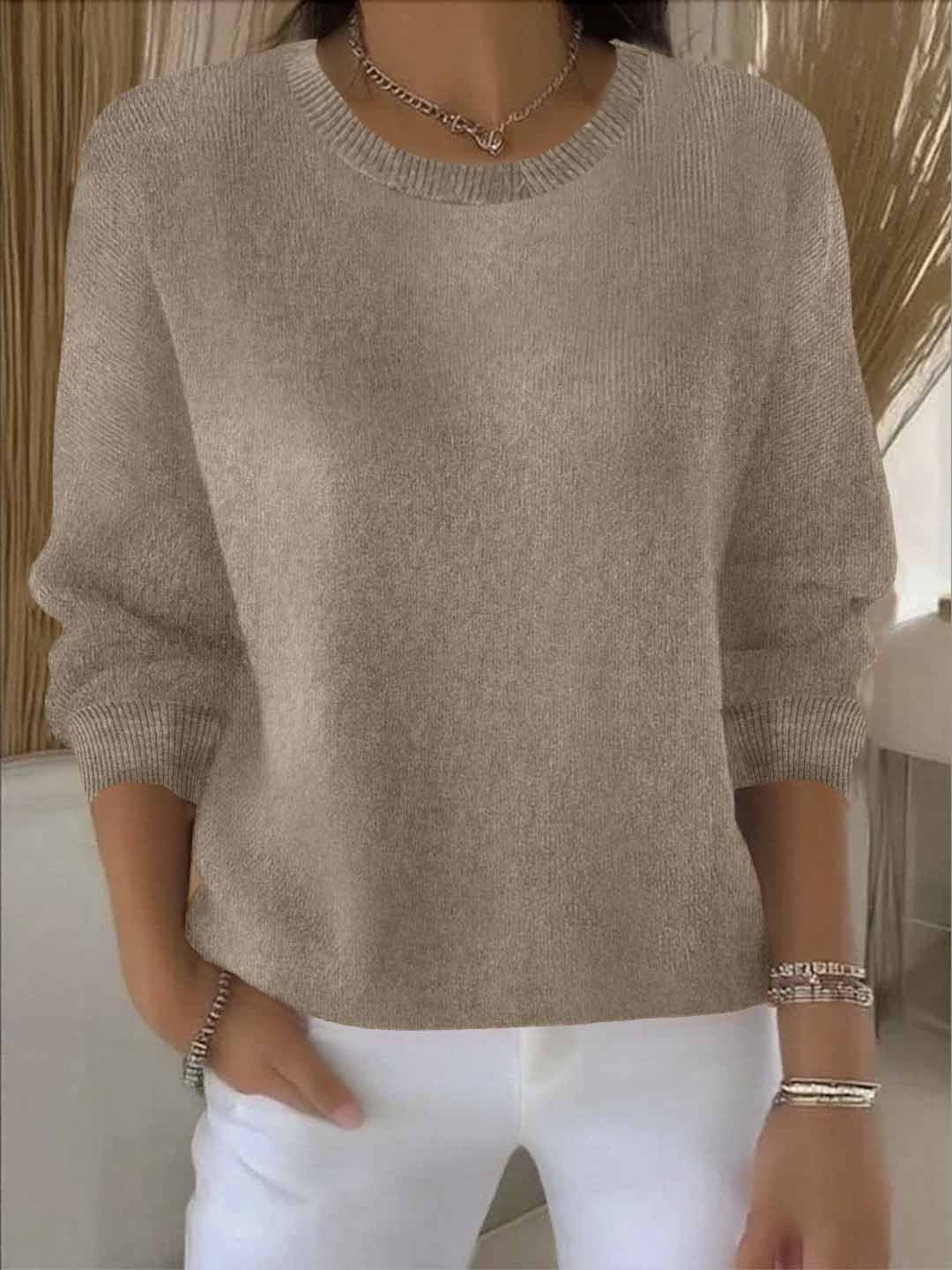 Women's crew-neck winter jumper