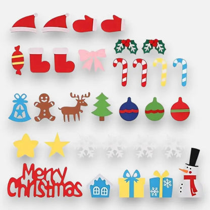 Felt Christmas Tree for Kids – 32 Removable Ornaments & LED Lights