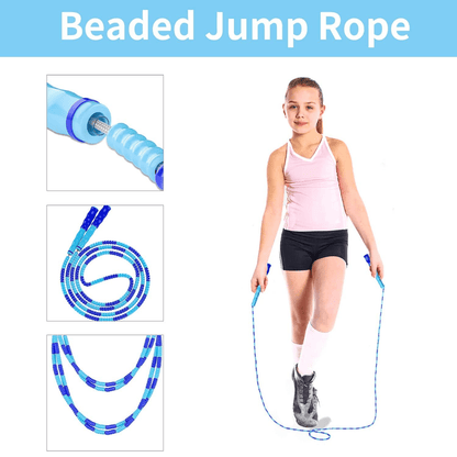 Skipping Rope – Adjustable Beaded Cardio Jump Rope