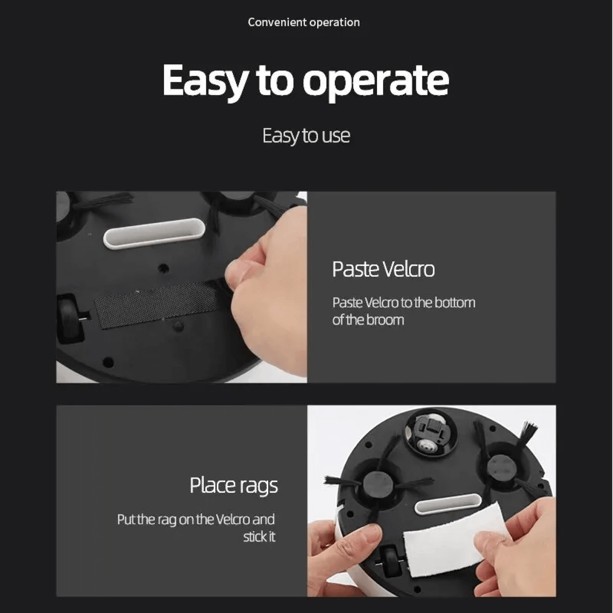 Slim automatic robot vacuum cleaner