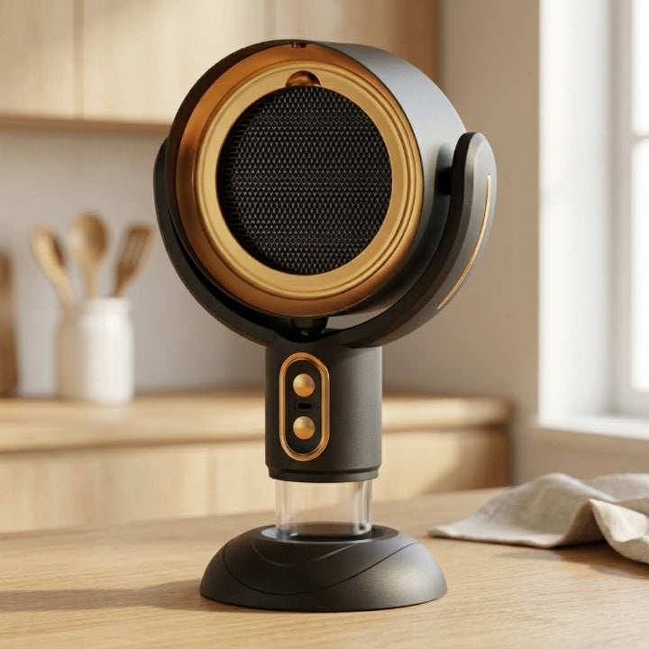 Compact rechargeable air purifier smoke and odour absorber