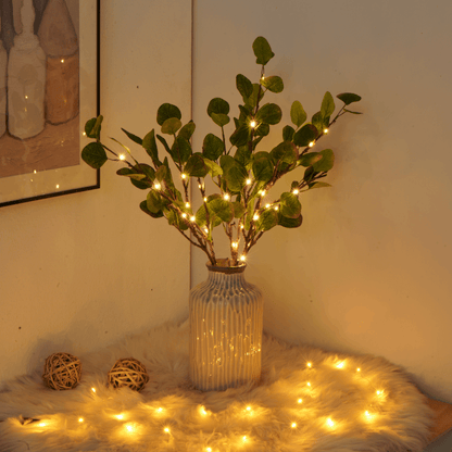 LED Flower Garland – Battery Fairy Lights with Lifelike Blooms