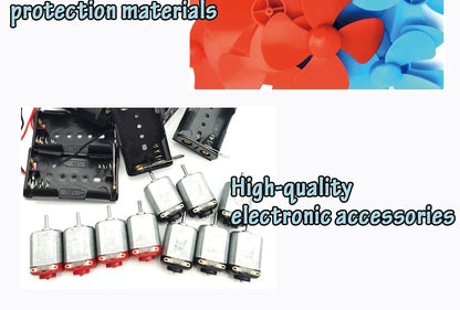 Solar and wind energy educational DIY STEM kit