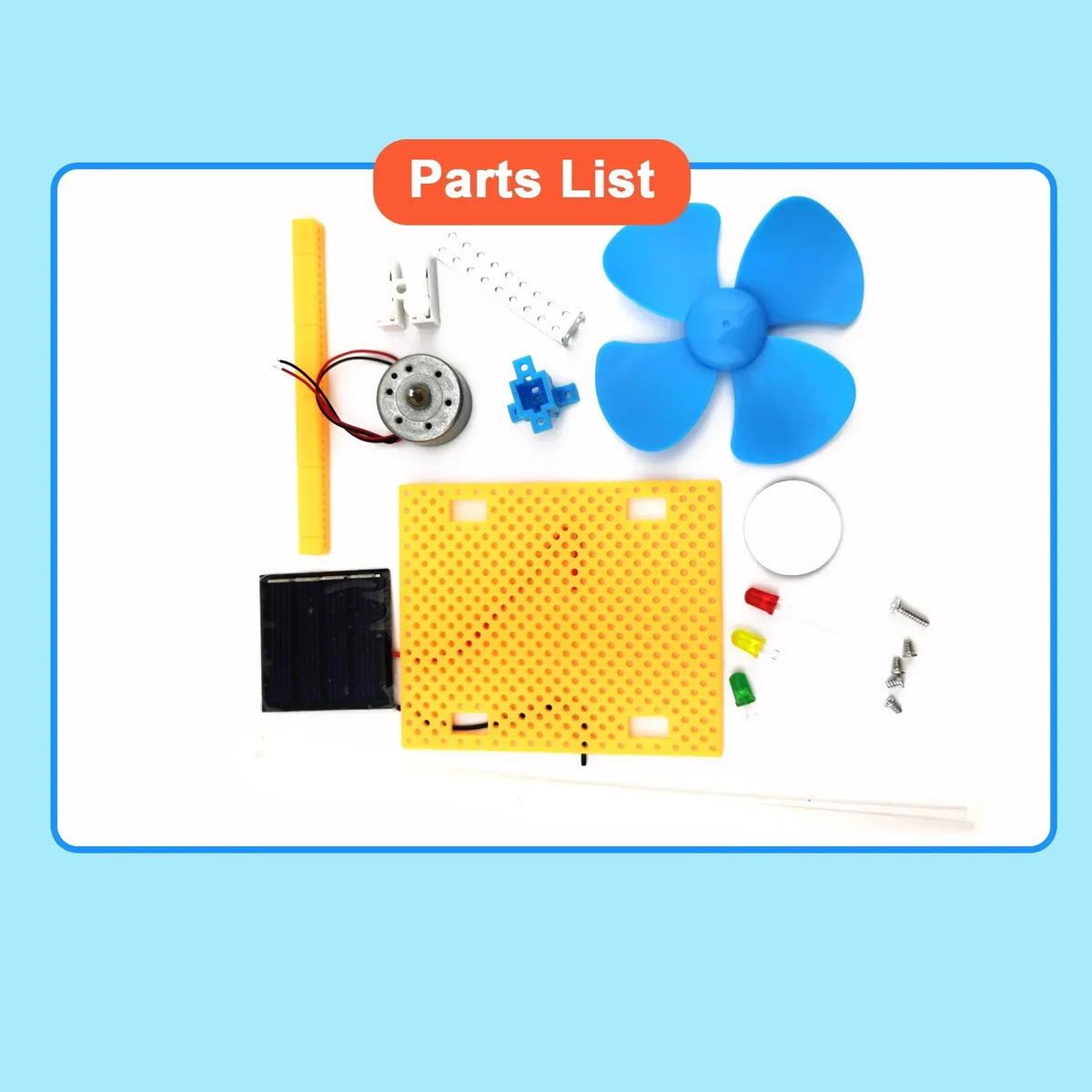 Solar and wind energy educational DIY STEM kit