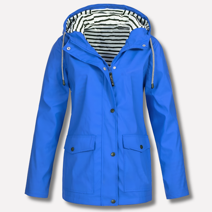 Women's Waterproof Jacket – Windproof Hooded Rain Coat