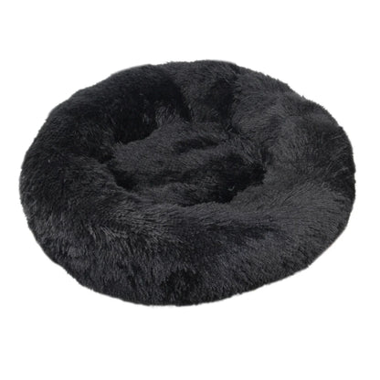 Soft donut calming cuddler pet bed for cats and dogs