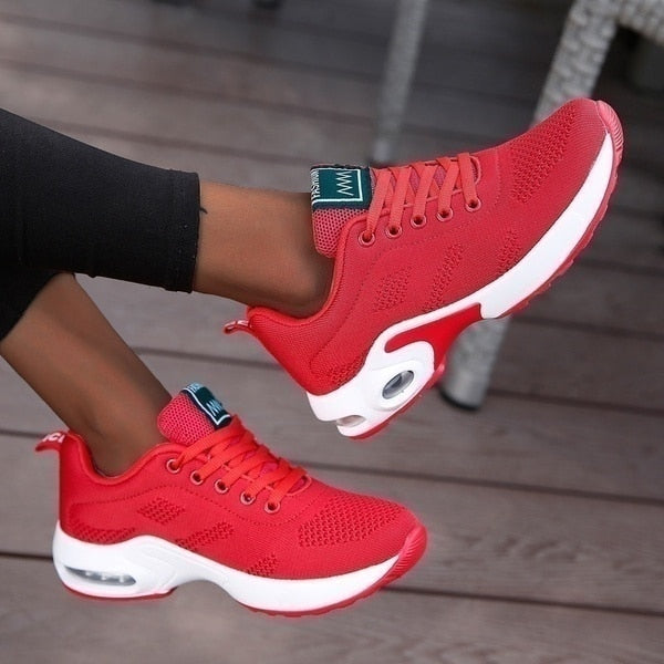 Orthopaedic Sneakers for Women – Breathable Mesh Trainers with Cushioned Arch Support