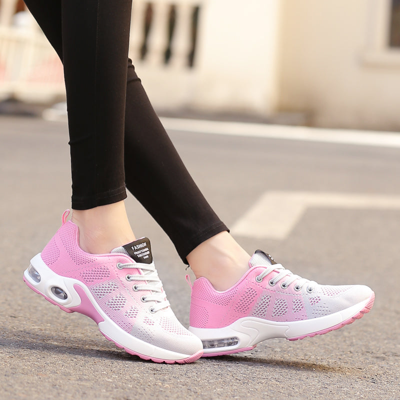 Orthopaedic Knit Sneakers for Women – Breathable Flyknit Trainers with Arch Support