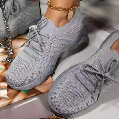 Orthopaedic Mesh Sneakers for Women, Lightweight Breathable Trainers with Arch Support