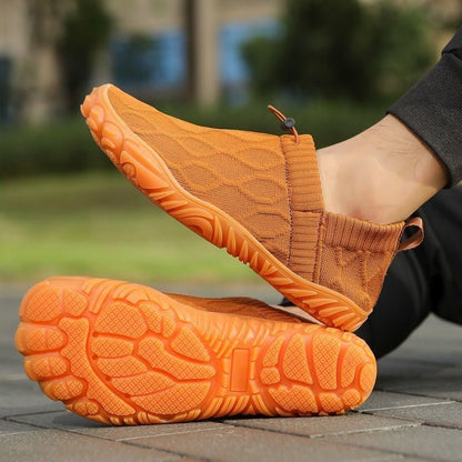 Barefoot wide-fit zero-drop mesh slip-on shoes