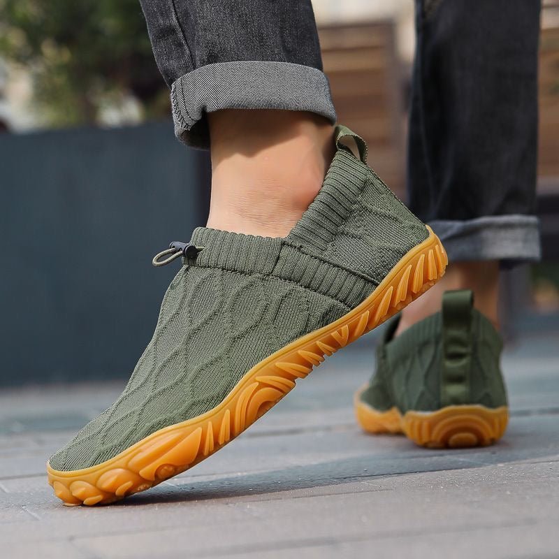 Barefoot wide-fit zero-drop mesh slip-on shoes