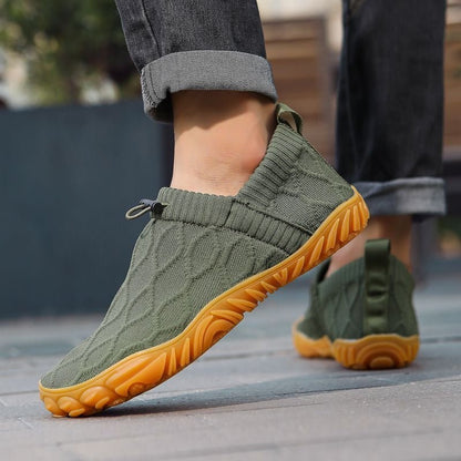 Barefoot wide-fit zero-drop mesh slip-on shoes