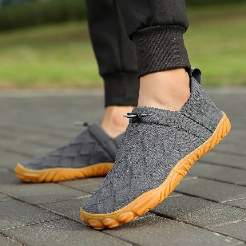 Barefoot wide-fit zero-drop mesh slip-on shoes