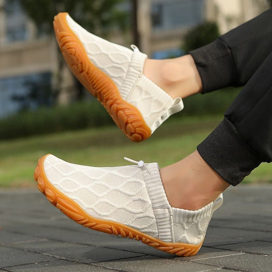 Barefoot wide-fit zero-drop mesh slip-on shoes