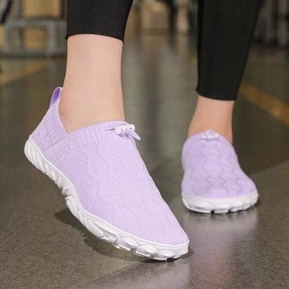 Barefoot wide-fit zero-drop mesh slip-on shoes