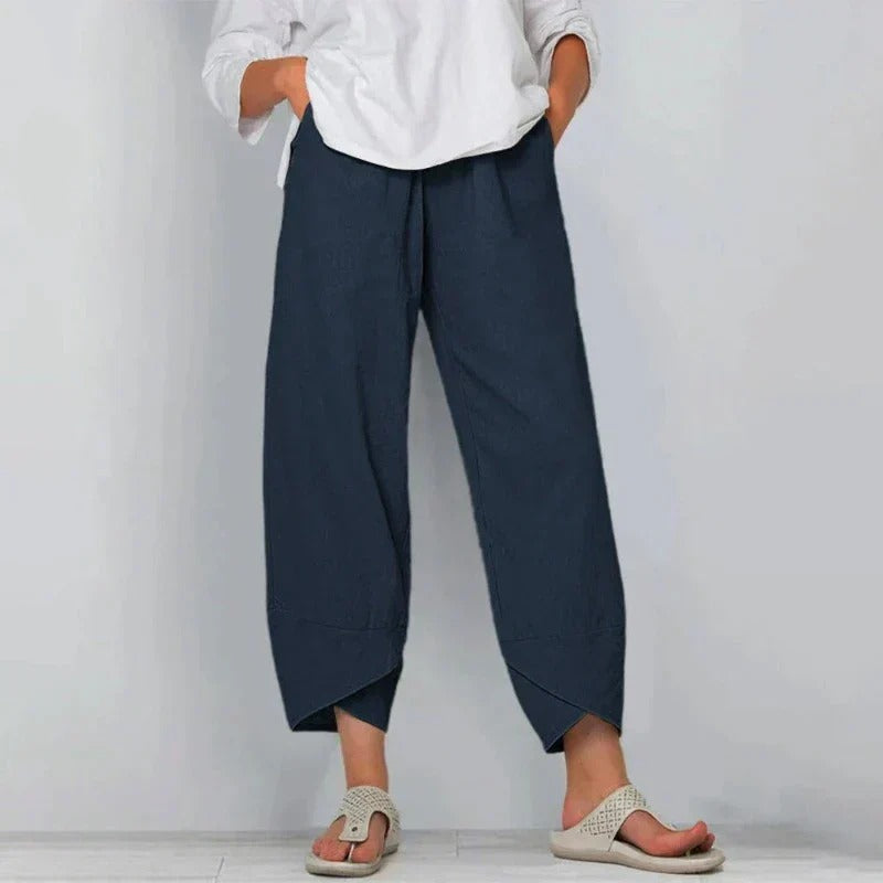 Women's tailored lightweight trousers