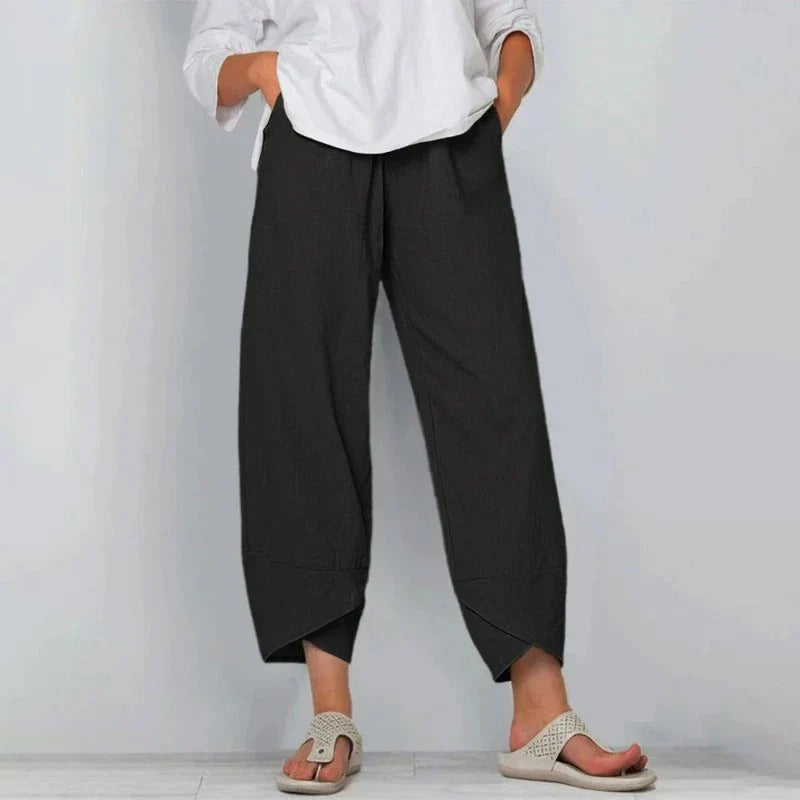 Women's tapered summer trousers