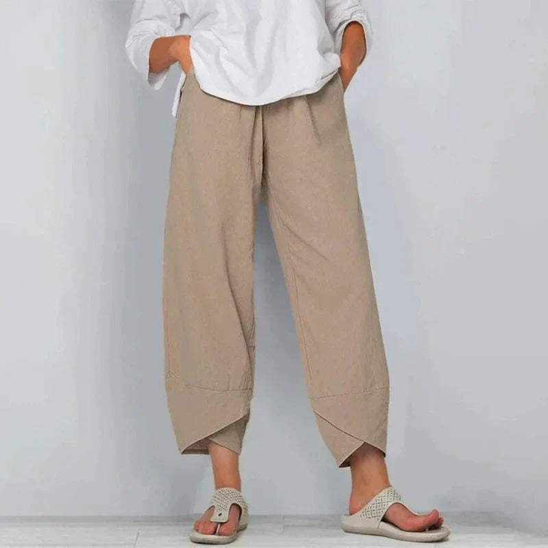 Women's lightweight summer trousers - front