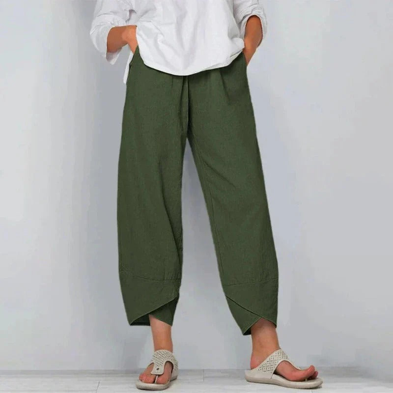 Women's casual tapered trousers