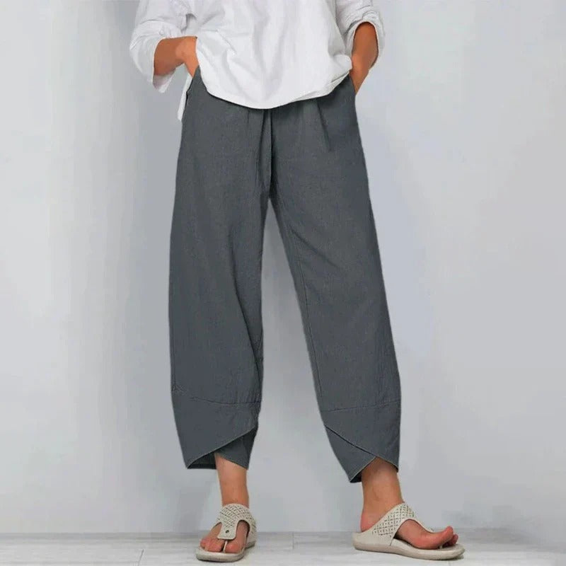 Women's breathable summer trousers - detail