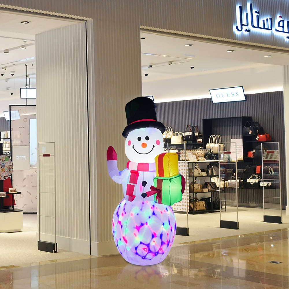 Inflatable LED outdoor Christmas Santa and snowman decoration