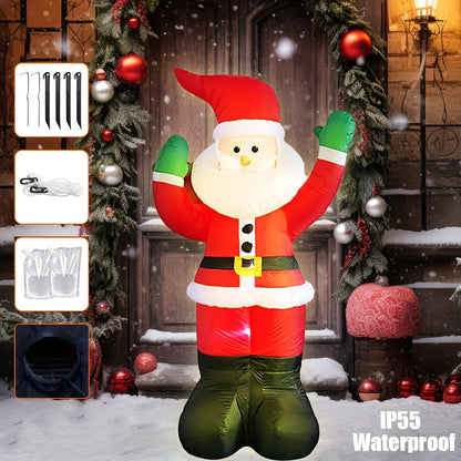 Inflatable LED outdoor Christmas Santa and snowman decoration