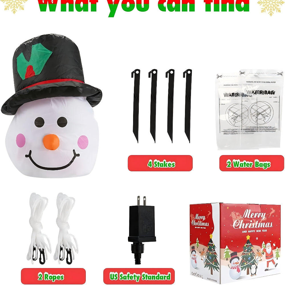 Inflatable LED outdoor Christmas Santa and snowman decoration