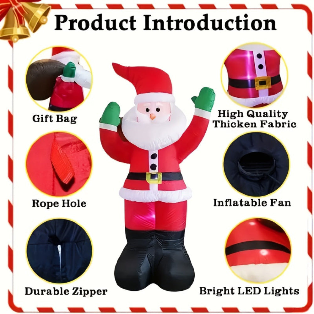 Inflatable LED outdoor Christmas Santa and snowman decoration