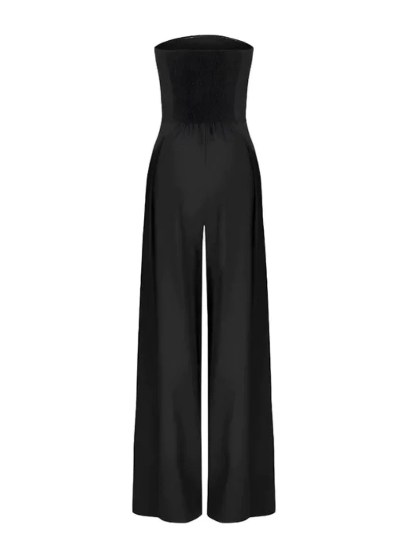 Women's wide-leg evening jumpsuit