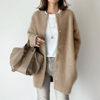 Women's Knit Cardigan – Elegant Casual Open Cardigan