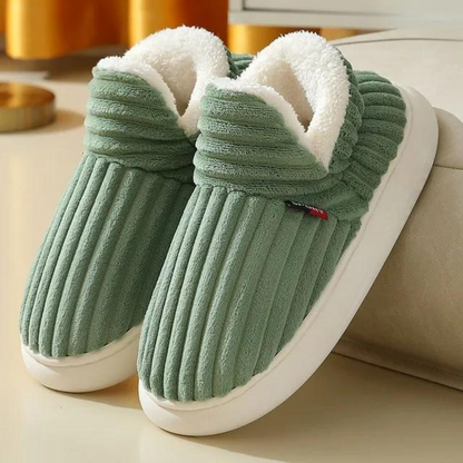 Soft Plush Slippers for Women, Cosy House Slippers with Cushioned Footbed